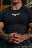 Batman Men's Quick Dry Compression T-Shirt High Elastic Fitness Gym Top