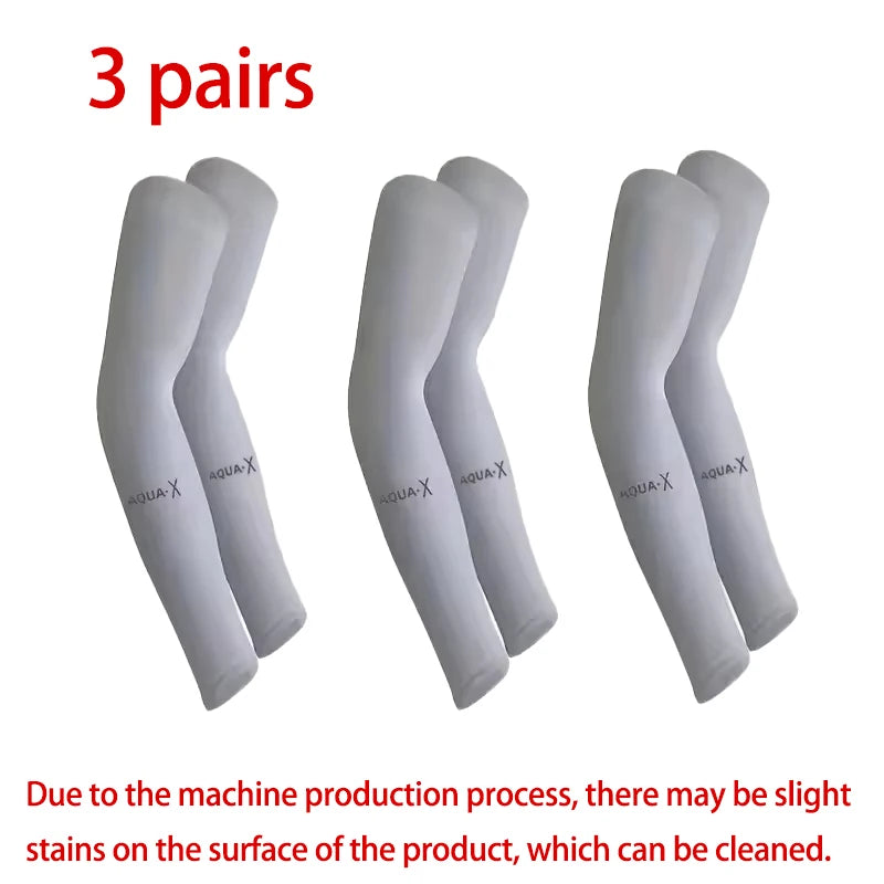 UV Protection Cooling Arm Sleeves 3 Pair Set – Breathable Outdoor Gear