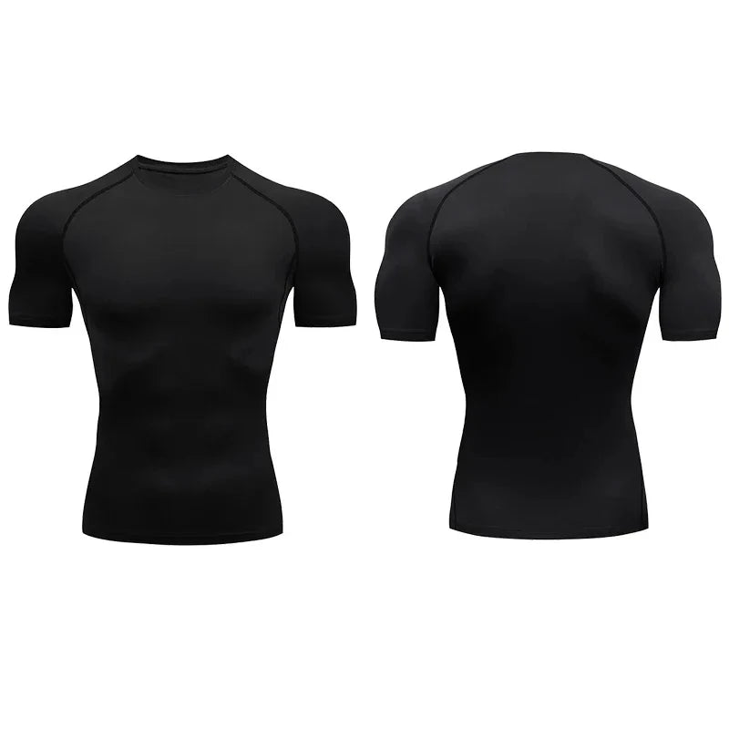 Men Compression Sportswear Standard Length – Quick Dry Gym Tee Men