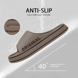 Vid Material Slides Solid Color Thick Sole Indoor Outdoor Sandals