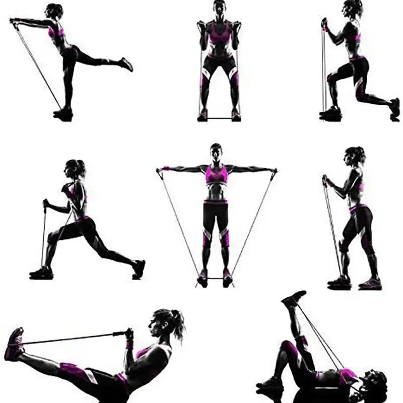 Strength Training Resistance Bands with Handles – Portable Home Gym