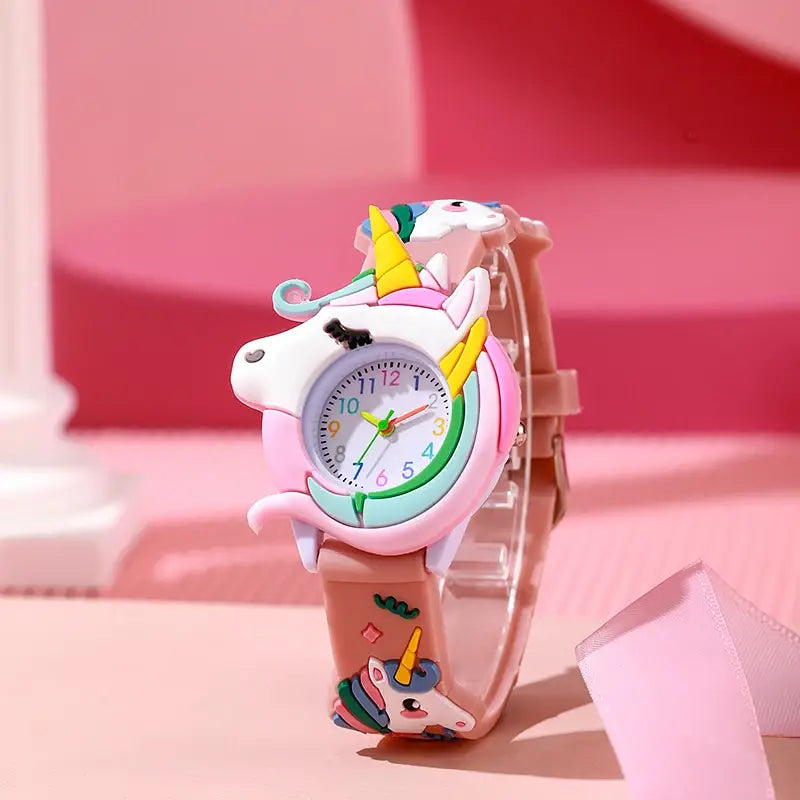 Cute Cartoon Watch - Silicone Kids Wristwatch | Colorful Kids Gift