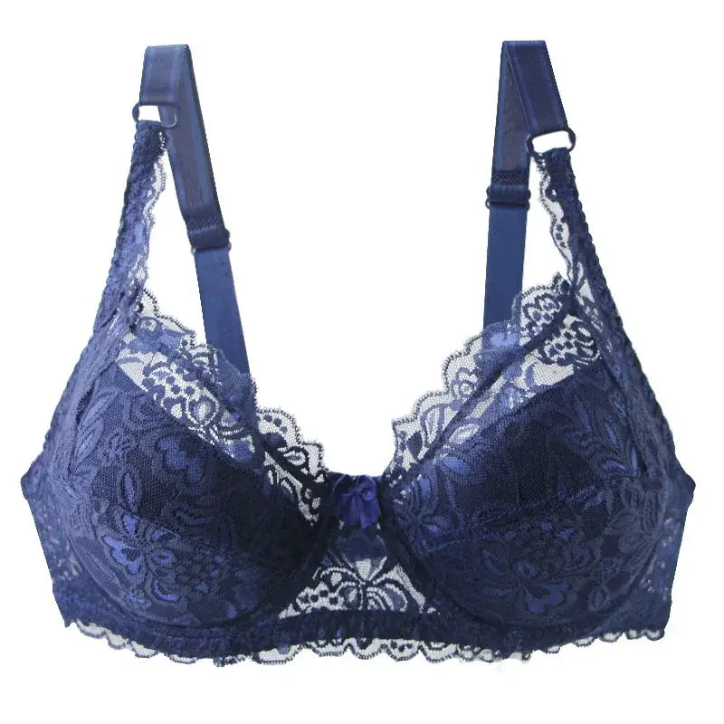 New Sexy Lace Bras: Unlined Full Cup Plus Size Lingerie with Push-Up Underwear