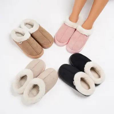 Kidmi Winter Shoes Casual Outdoor Cotton Plush Padded Slippers