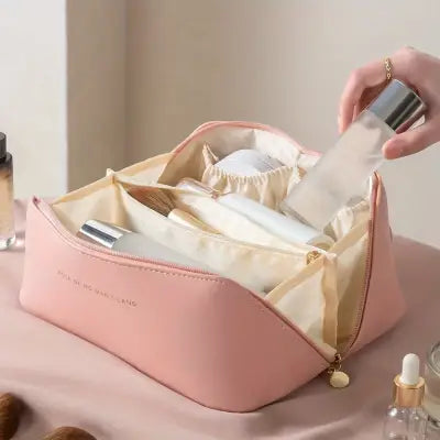 Luxury Toiletry Bag and Makeup Organizer Kit for Travel