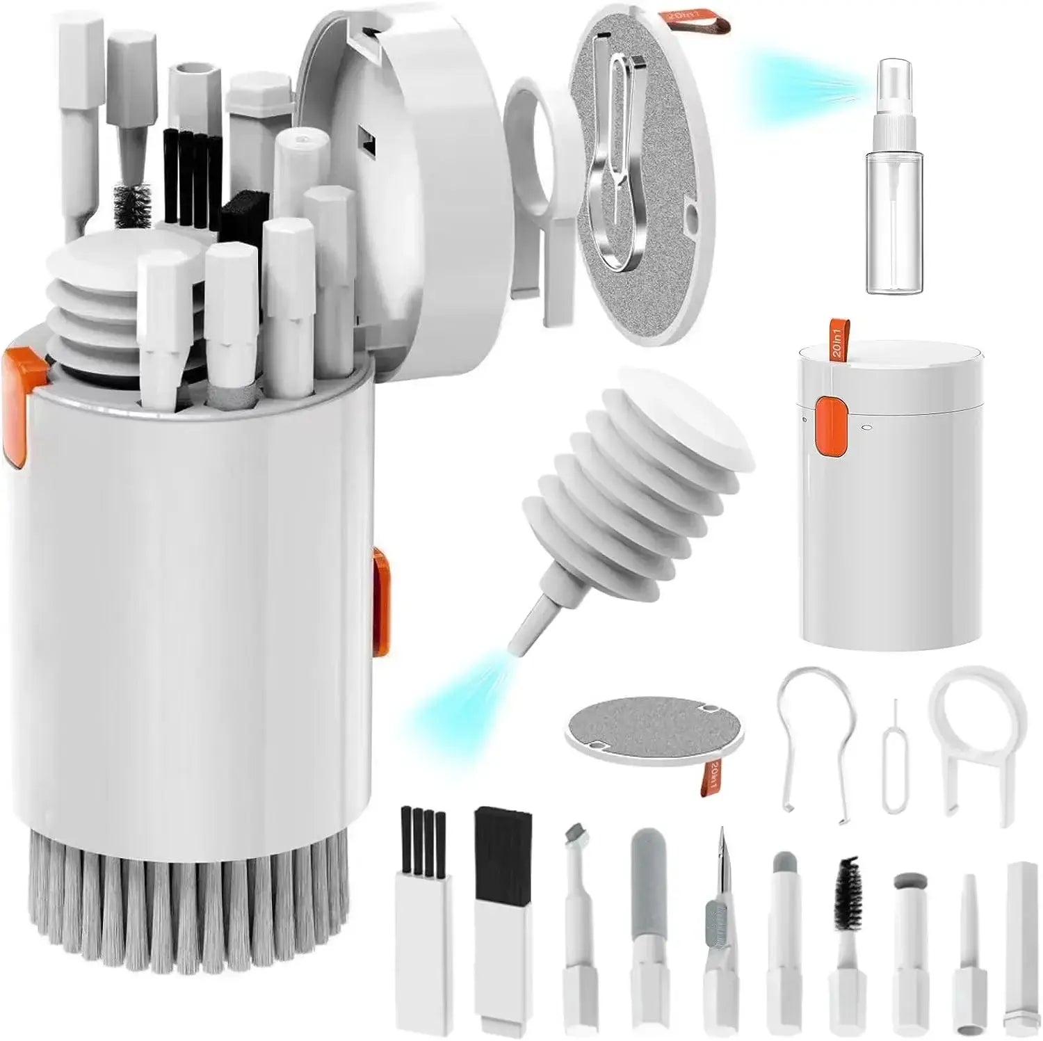 20-in-1 Multi-Functional Cleaning Tool Set for Cameras and Gadgets