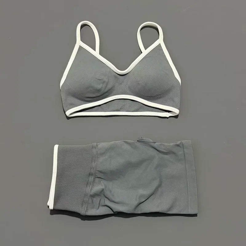 Women Ignite Sculpt Elastic Yoga Bra Set Sculpting Fitness Suit