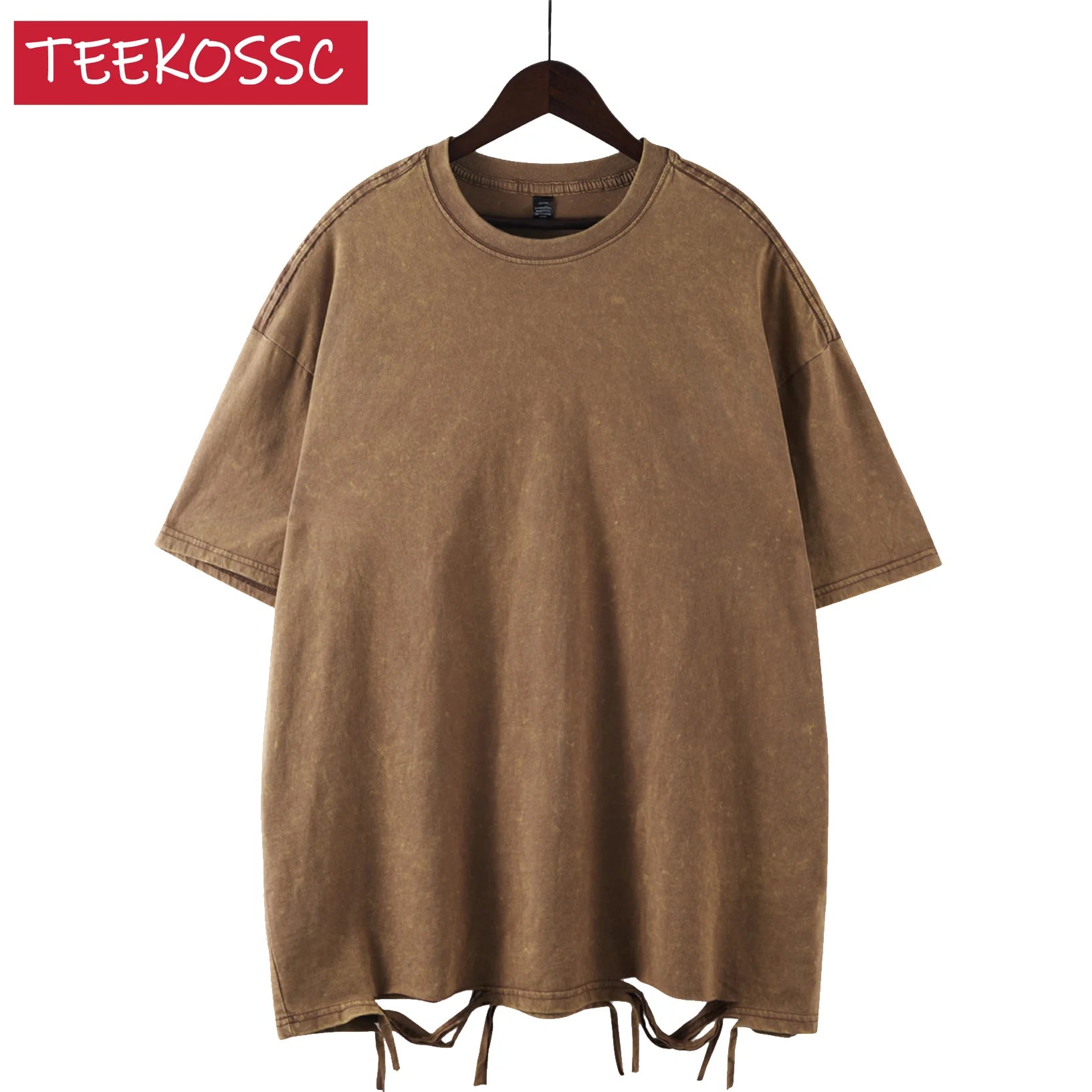 Retro Heavyweight Cotton Oversized T-Shirt Trendy Streetwear Style