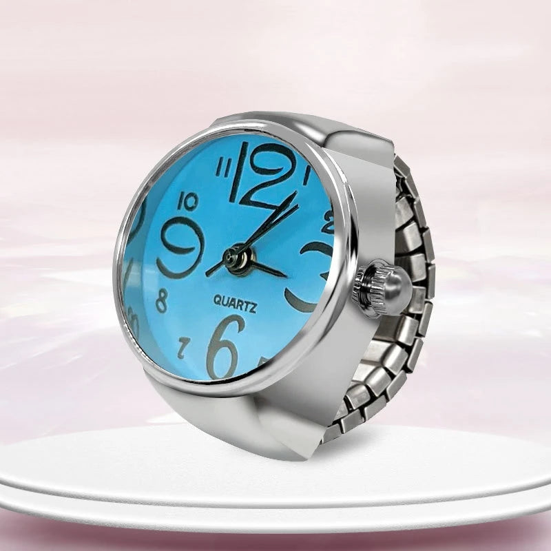 Creative Ring Watch Alloy Circular Dial Fashion Accessory