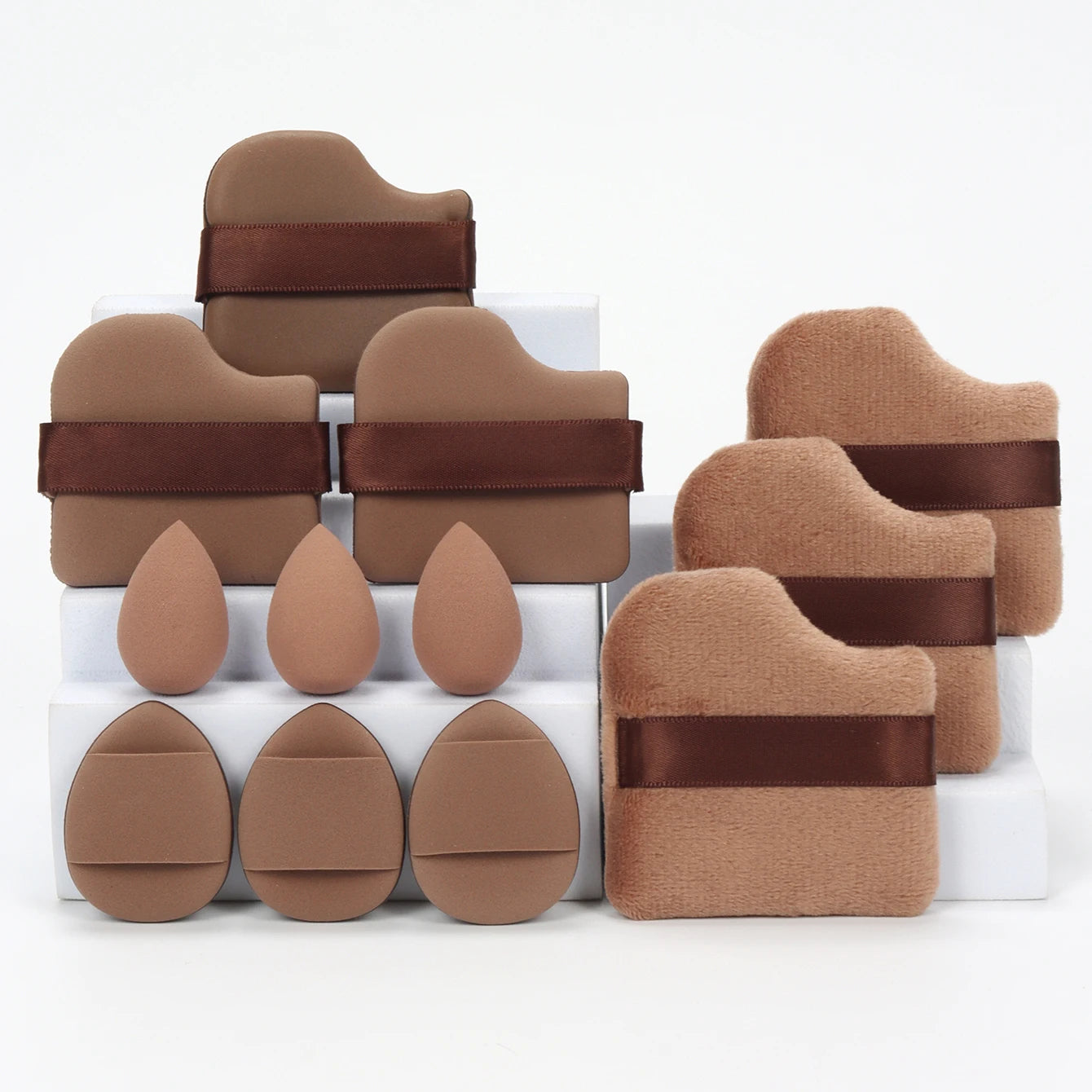 12-Piece All-Purpose Makeup Sponge Set Multi-Size Professional Blending