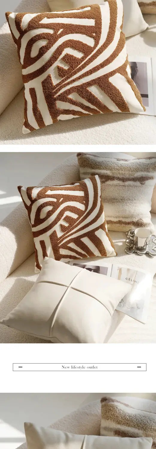 Cream Pillowcase for Elegant Home Decor