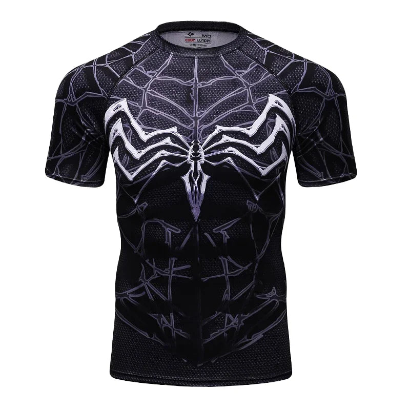 Funny Spider Short Sleeve Tops 3D Printed Unisex Cosplay Style