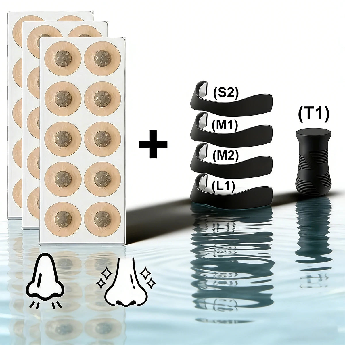 Magnetic Nasal Dilator Exercise Patch Set – Enhanced Airflow Support