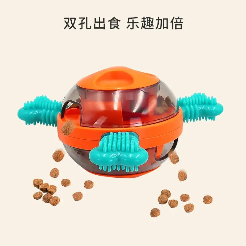 UFO Shaped Tumbler Automatic Feeder and Dog Puzzle Toys Set