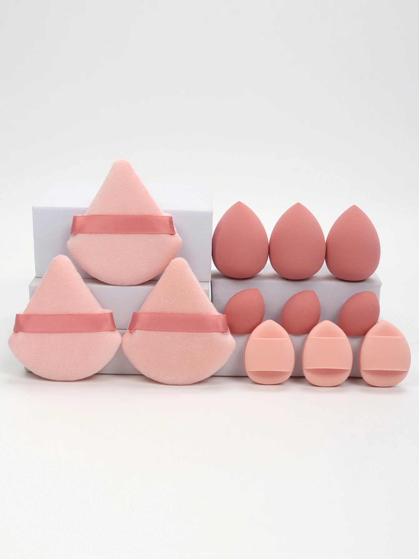 12-Piece All-Purpose Makeup Sponge Set Multi-Size Professional Blending