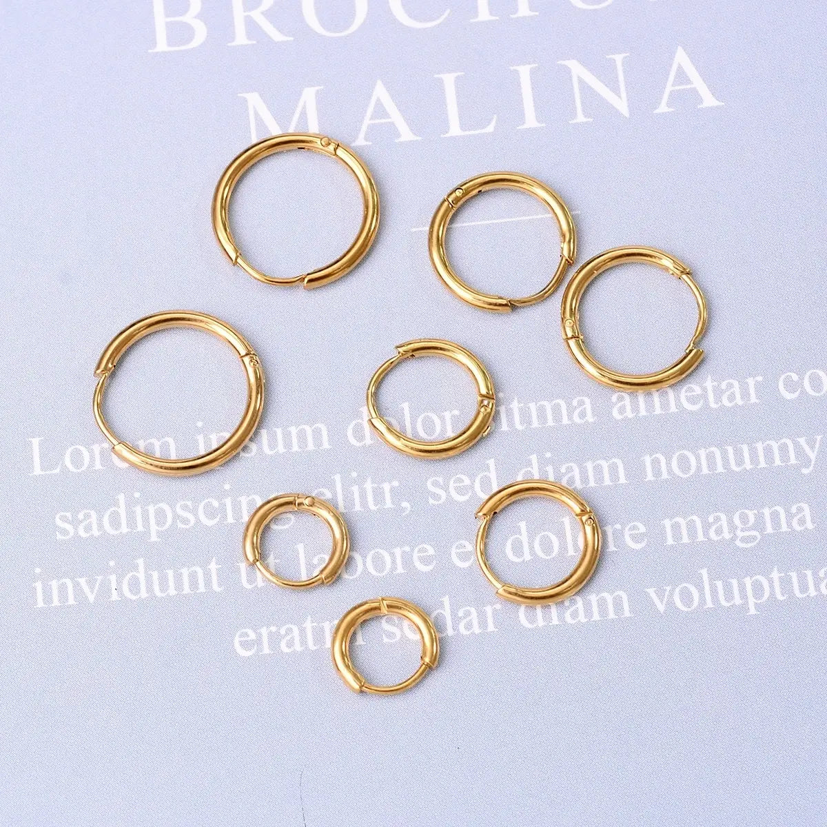 Tiny Circle Earrings - Stainless Steel Huggie Hoop Earrings