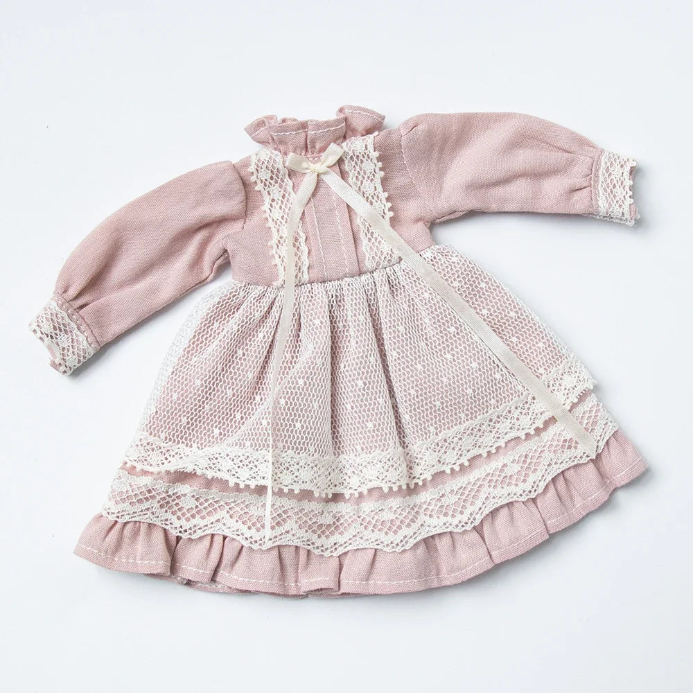Blythe Clothes Vintage Lace Maid Set for YMY OB22 Doll Accessories