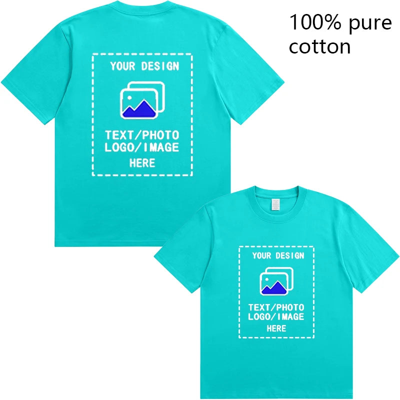 Custom Men's Cotton T-Shirts All Sizes for Team Sports and Gyms