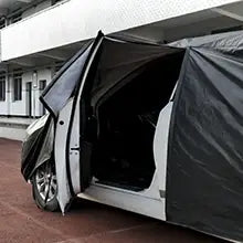 Kayme Black Heavy Duty Cotton Car Cover for All-Weather Protection