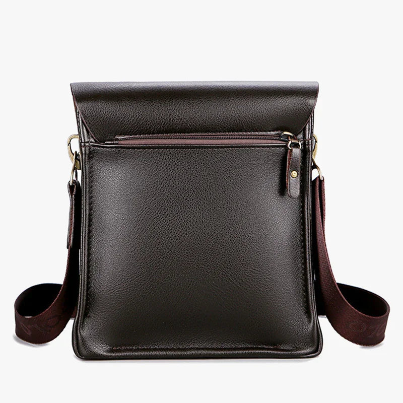 Polo Vertical Shoulder Bag Synthetic Leather Trendy Business Crossbody