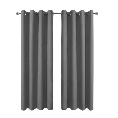 34x108 Blackout Curtain in Gray with Grommet Top Room Darkening Panel - Dark Grey / United States