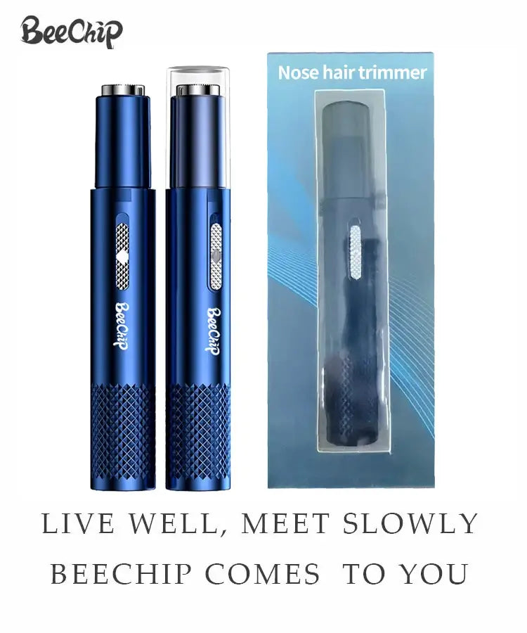 USB Rechargeable Metal Nose and Ear Hair Trimmer for Men and Women