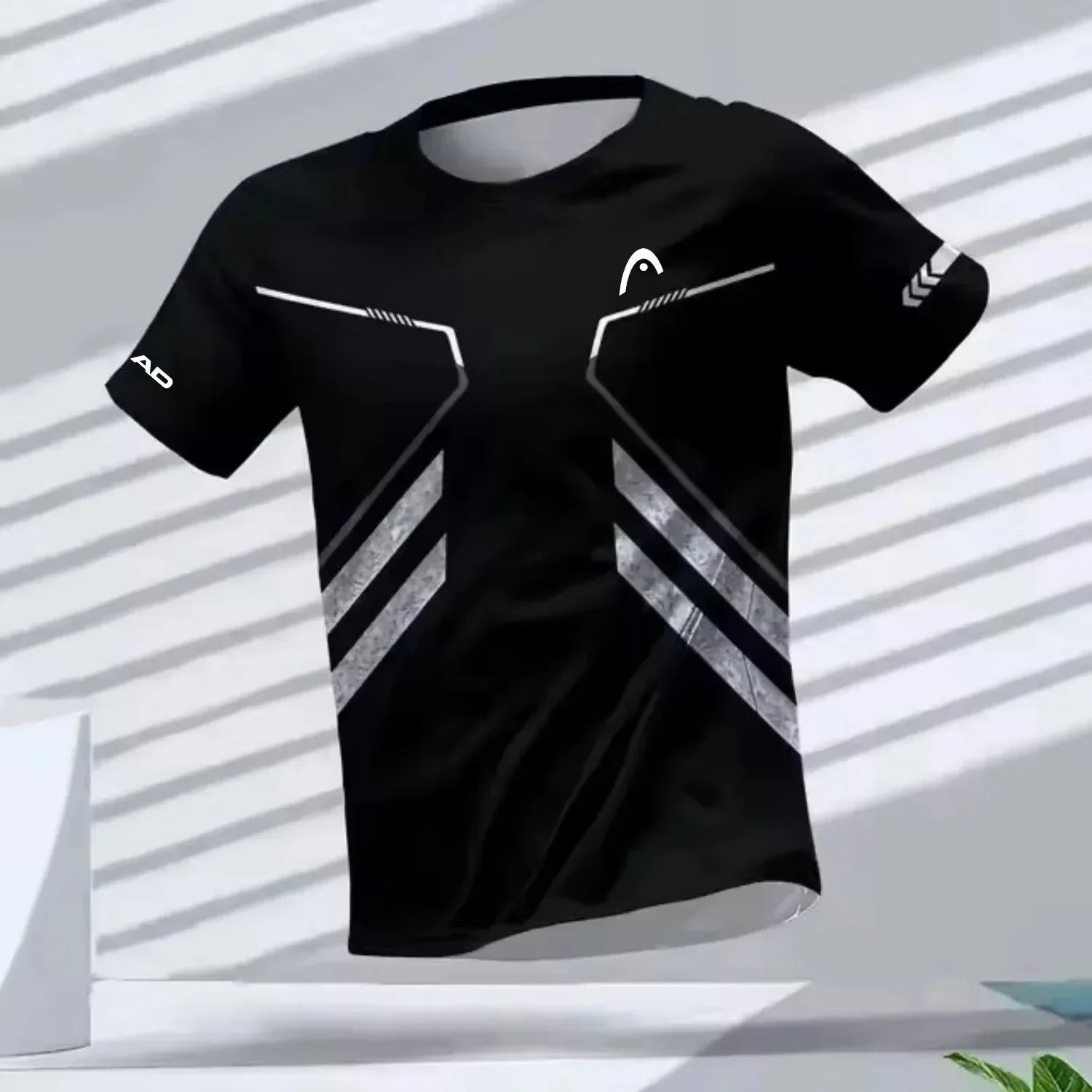 Men's Quick-Drying Short Sleeve Tops Breathable Running Tees