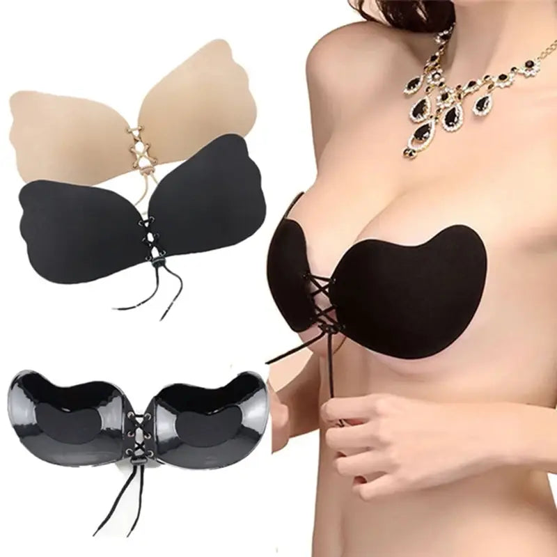 Invisible Strapless Bra - Comfortable Adhesive Push-Up Lingerie