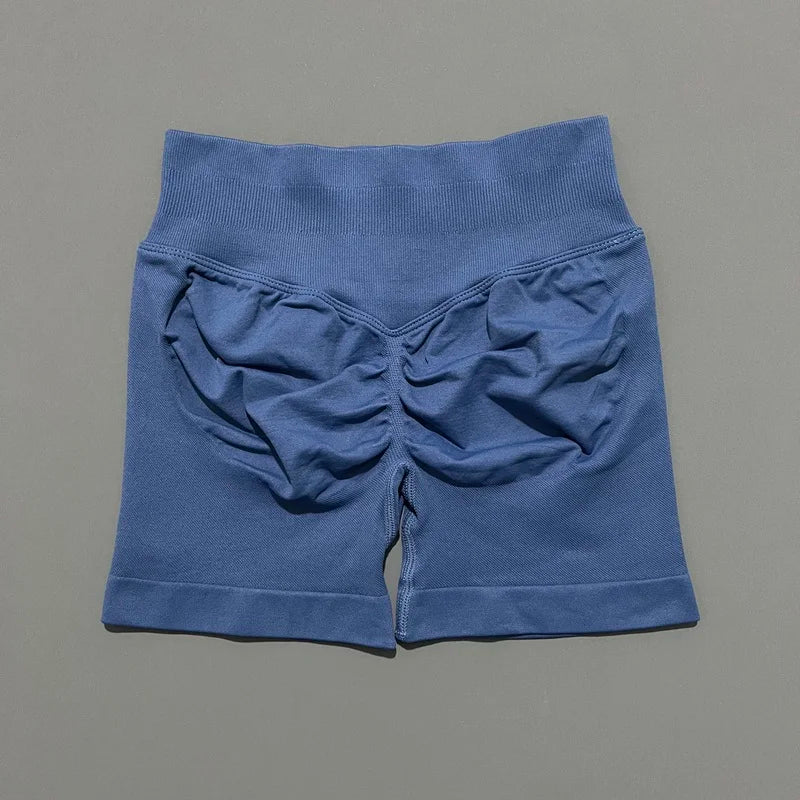 HISTELLO Seamless Yoga Shorts Small Polyamide Butt Lifting Activewear