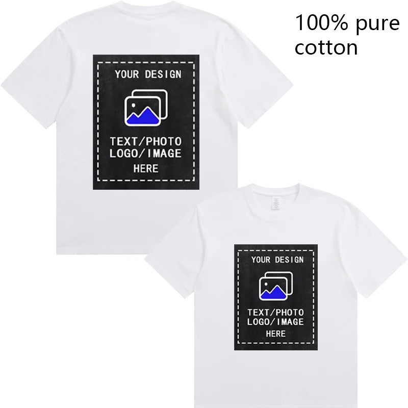 Custom Men's Cotton T-Shirts All Sizes for Team Sports and Gyms