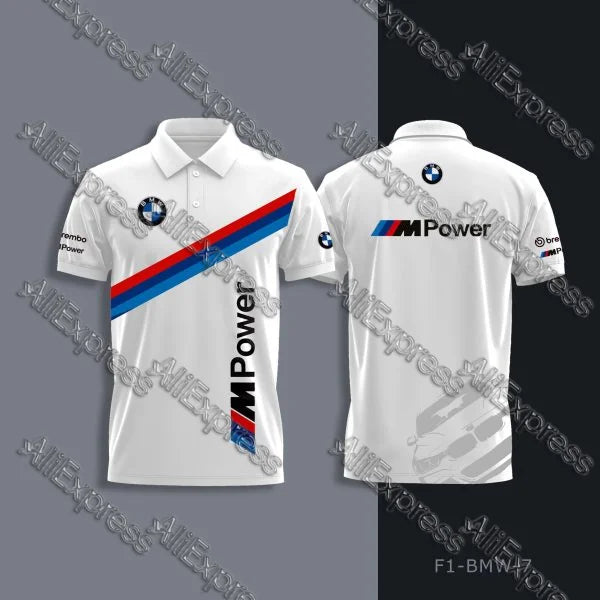 Quick Drying BMW Men’s Polo Shirt Mainland China Performance Sportswear