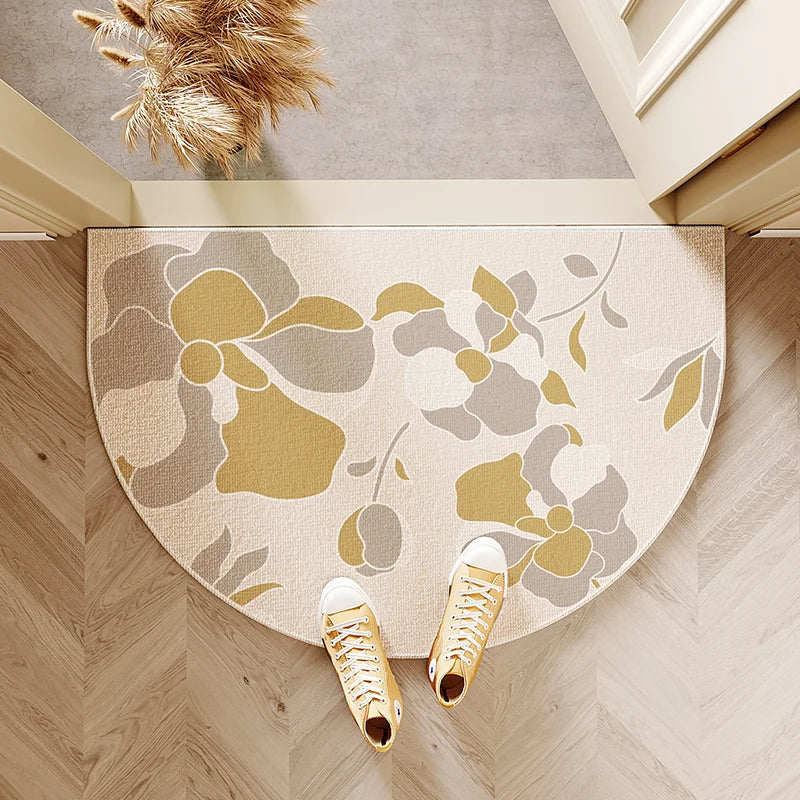 Semi-circular entryway door mat for any applicable scene - FQR-6 / 40x60cm 16x24inch