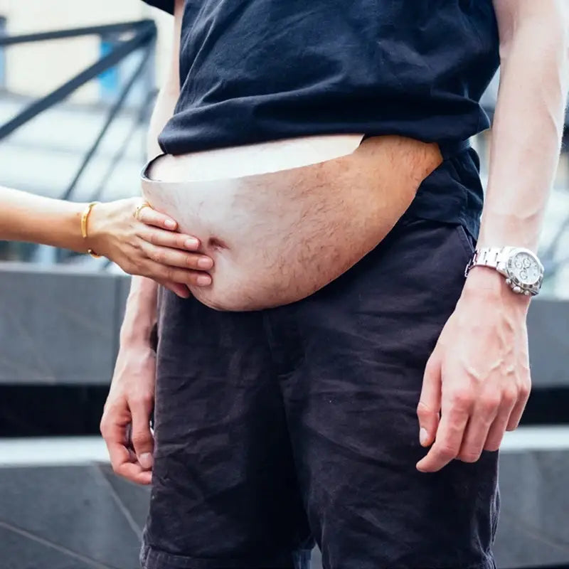 Creative Fanny Pack Featuring Pop Dad Bod Money Design