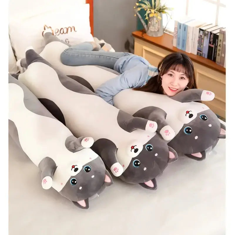 Husky Body Pillow for Comfortable Side Sleeping | Plush Companion