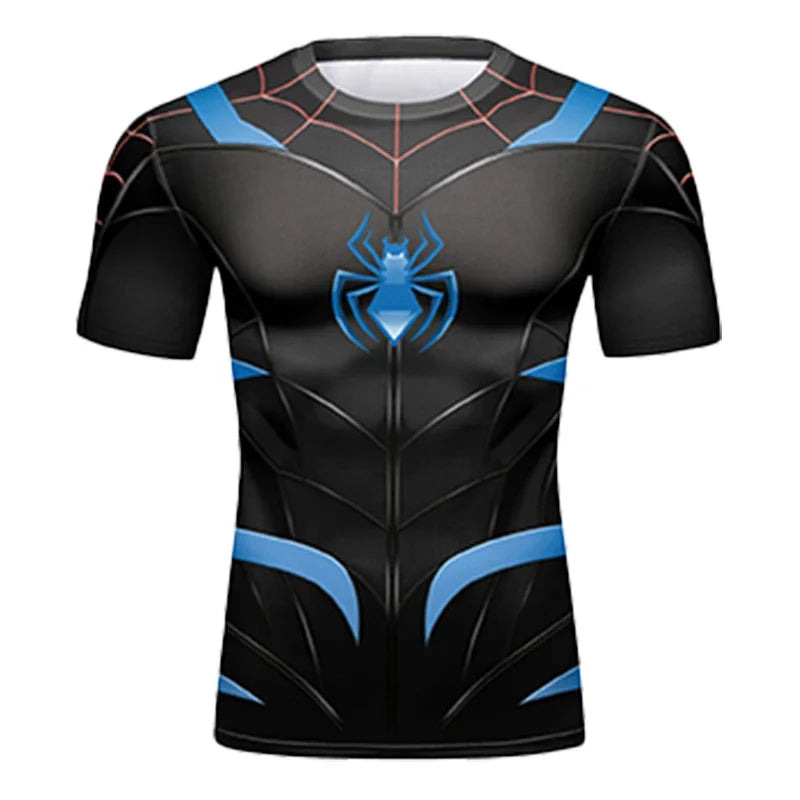 Funny Spider Short Sleeve Tops 3D Printed Unisex Cosplay Style