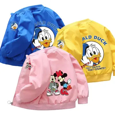 Mickey Mouse Hoodie Coat for Spring Baby Boys and Girls