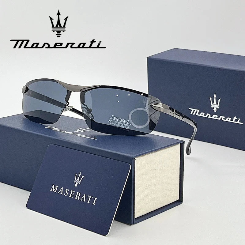 Maserati UV400 Polarized Sunglasses Classic Fashion Driving Glasses