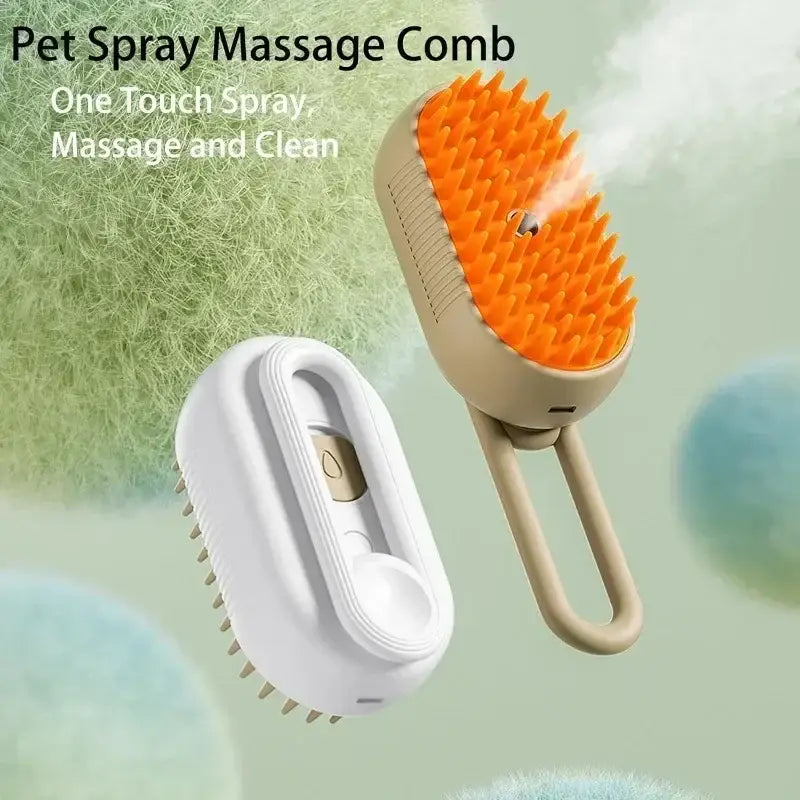 Electric Pet Brush – 3-in-1 Grooming Tool for Cats & Dogs