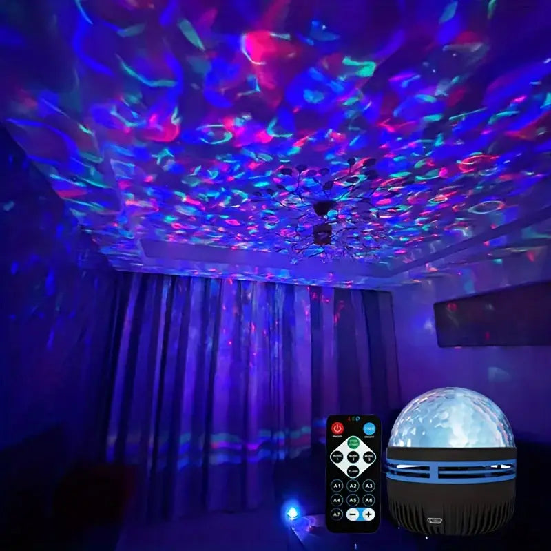 LED Starry Galaxy Projector Light with Smart Remote Control