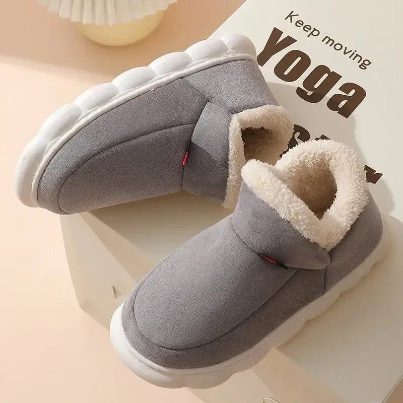 Kidmi Winter Shoes Casual Outdoor Cotton Plush Padded Slippers