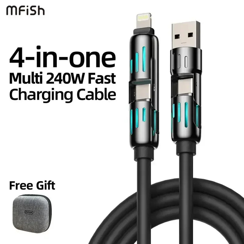 mfish-4-in-1-usb-c-cable-240w-fast-charging-for-iphone-15-macbook