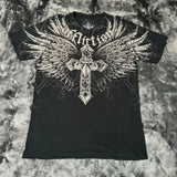 Y2K Retro Punk Hip Hop Printed T-shirt Oversized Type Fashion Top