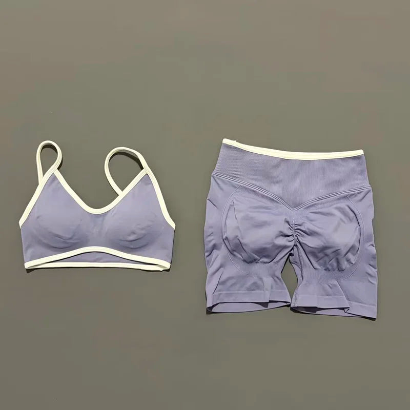 Women Ignite Sculpt Elastic Yoga Bra Set Sculpting Fitness Suit