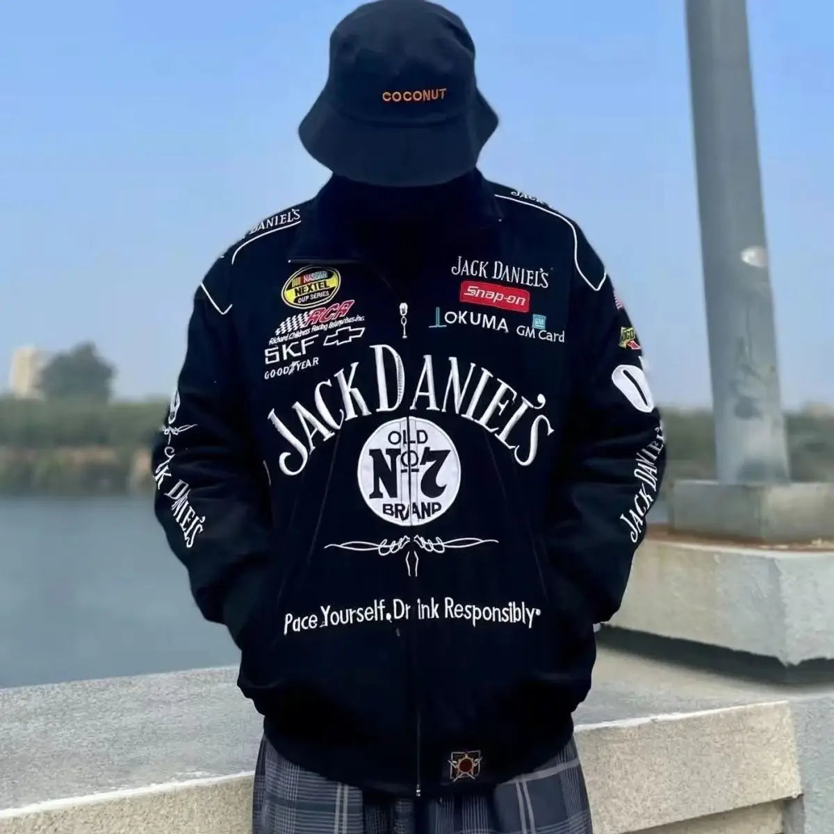 Embroidered Racing Suit Long-Sleeved Jacket for Motorcycle and Casual