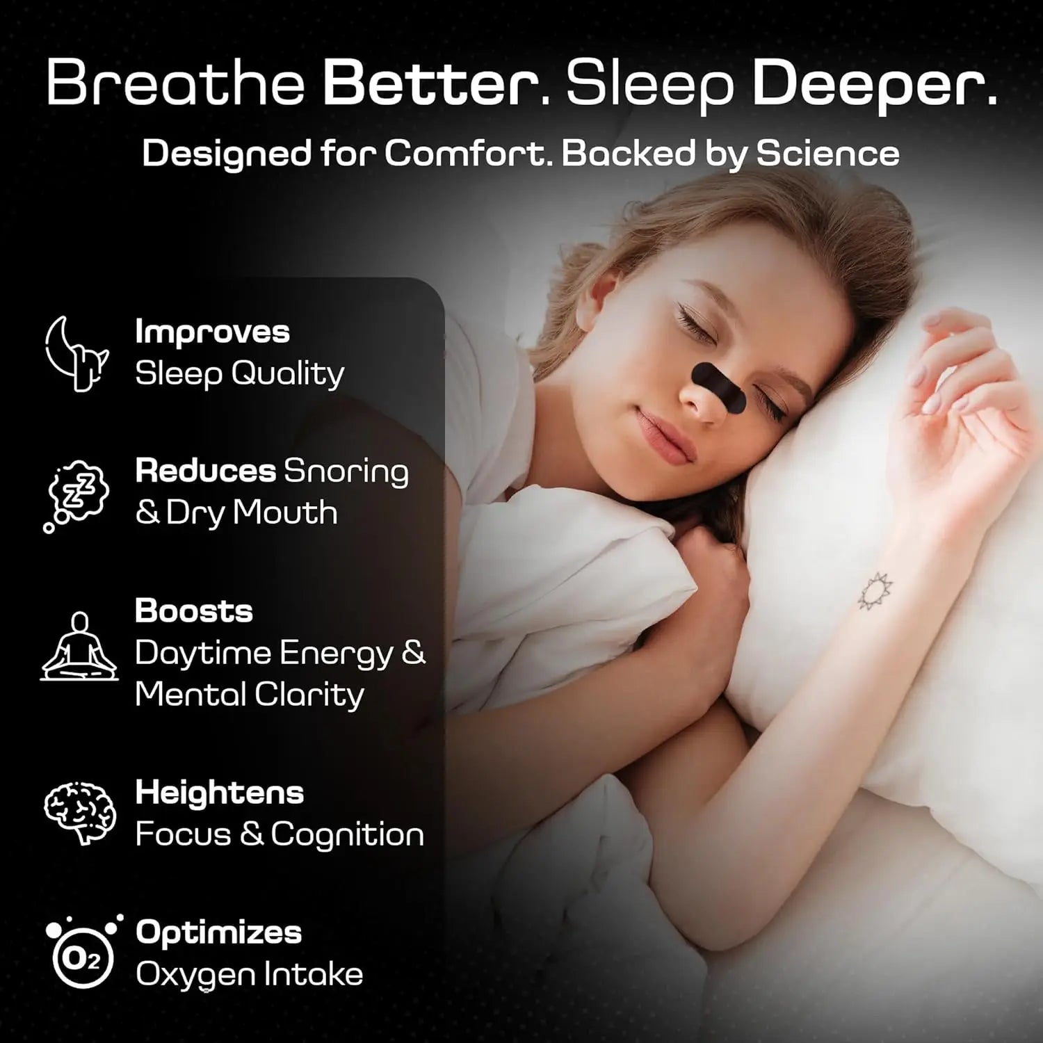 Nasal Strips 30PCS Standard Size Congestion Relief for Snoring