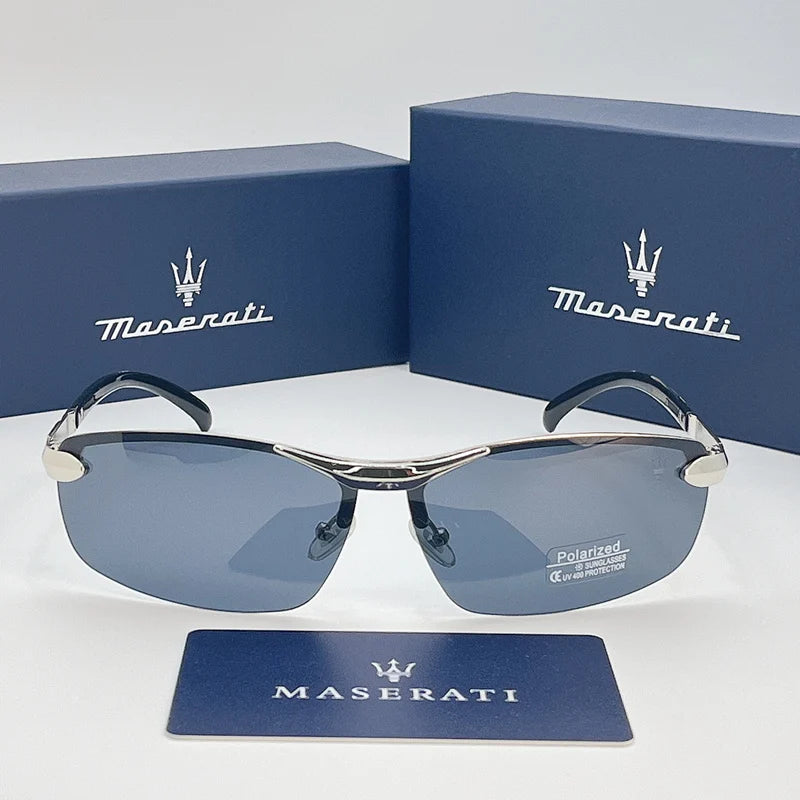 Maserati UV400 Polarized Sunglasses Classic Fashion Driving Glasses