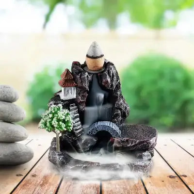 Ceramic Waterfall Backflow Incense Burner for Sandalwood Aromatherapy - CHINA