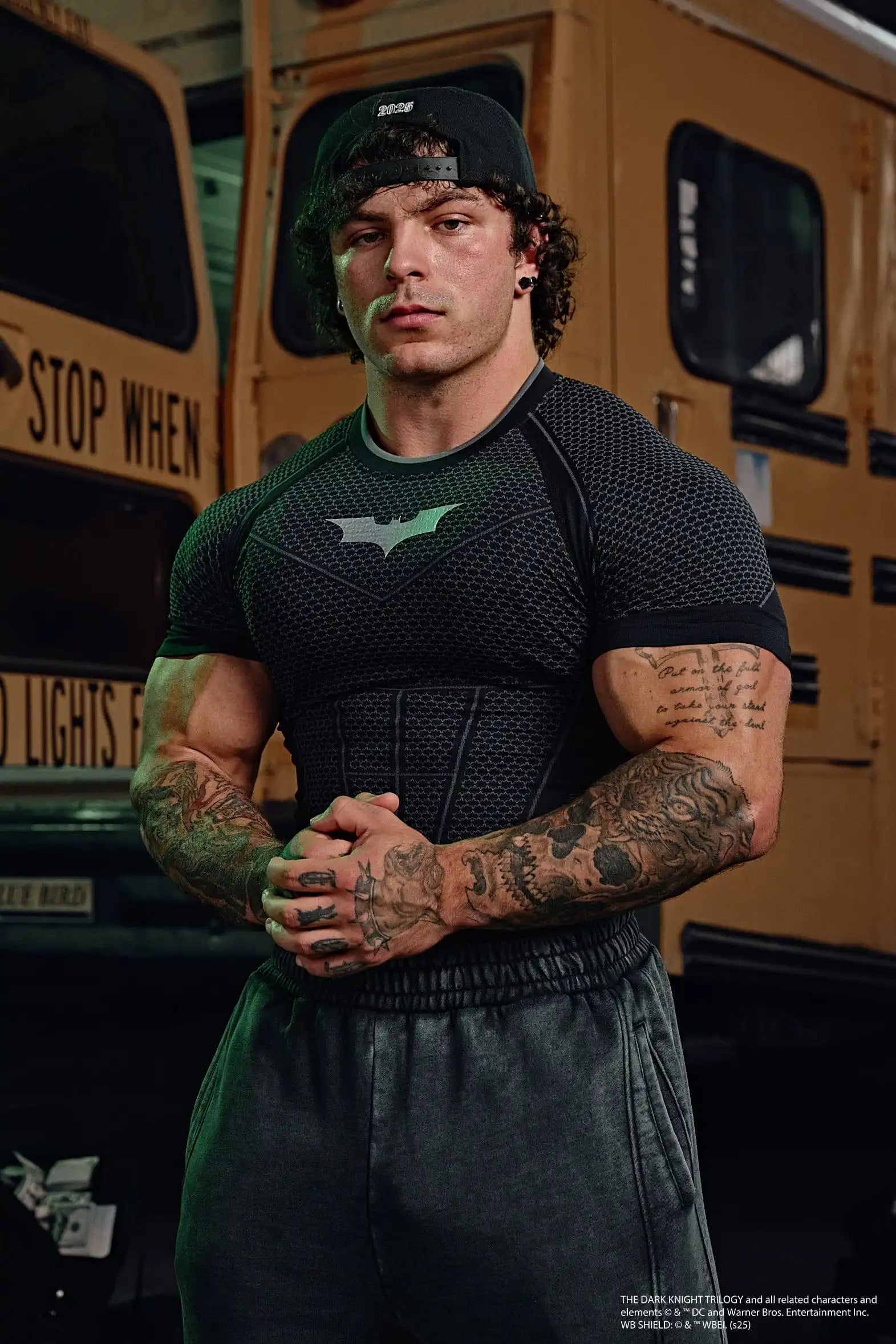 Batman Men's Quick Dry Compression T-Shirt High Elastic Fitness Gym Top