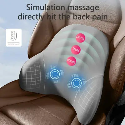 LIVIAUTOLIFE Electric Lumbar Support and Vibration Massage Neck Cushion