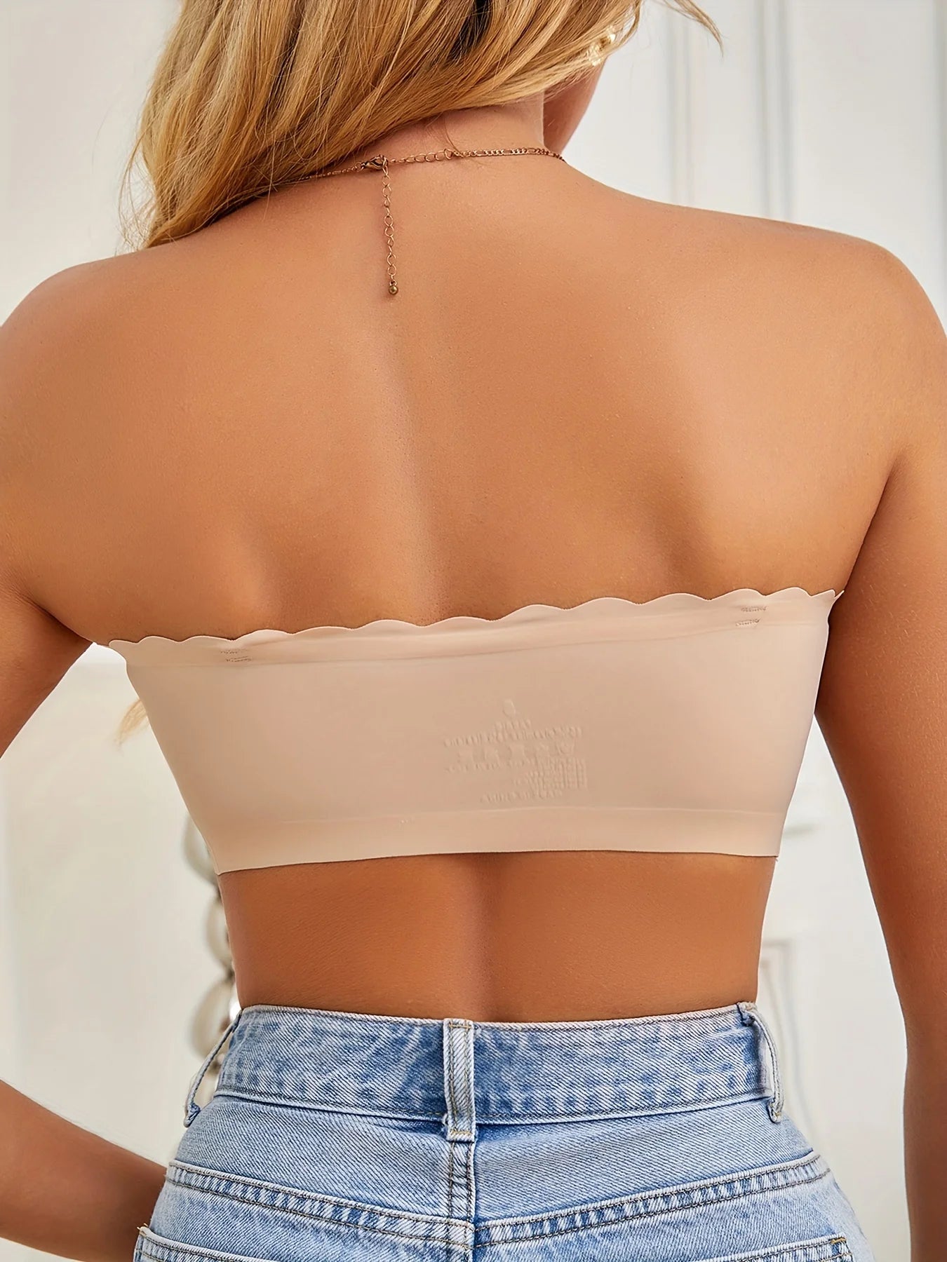 Seamless Strapless Wireless Bra Solid Push Up Comfort Lingerie